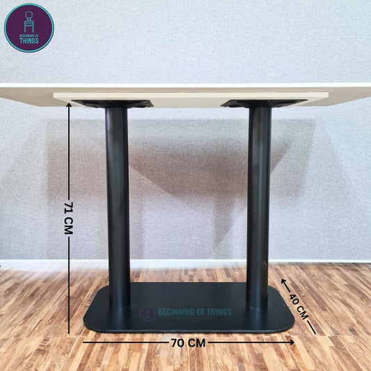 Semi-Rectangular Base Dining Table Leg