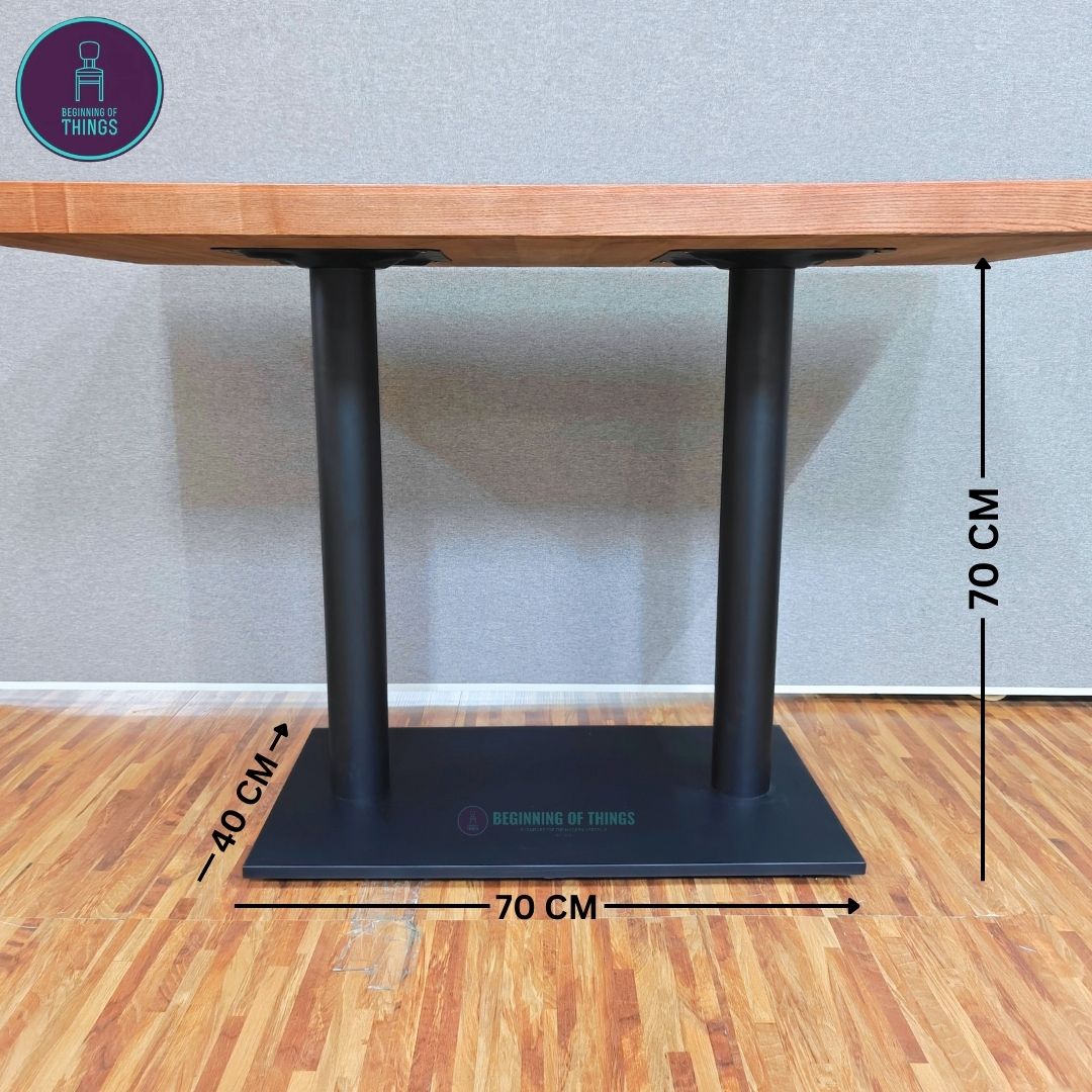 Straight Rectangular Base Dining Table Leg