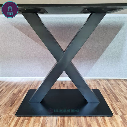 X-Leg Base Dining Table Leg