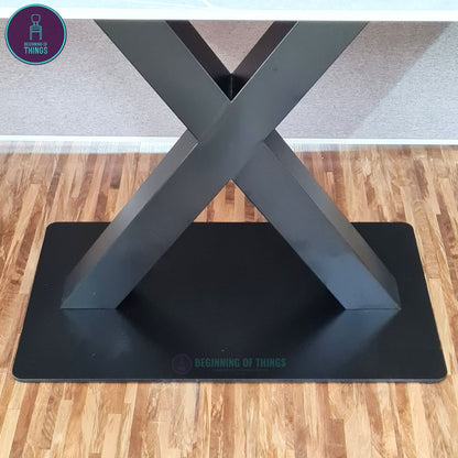 X-Leg Base Dining Table Leg