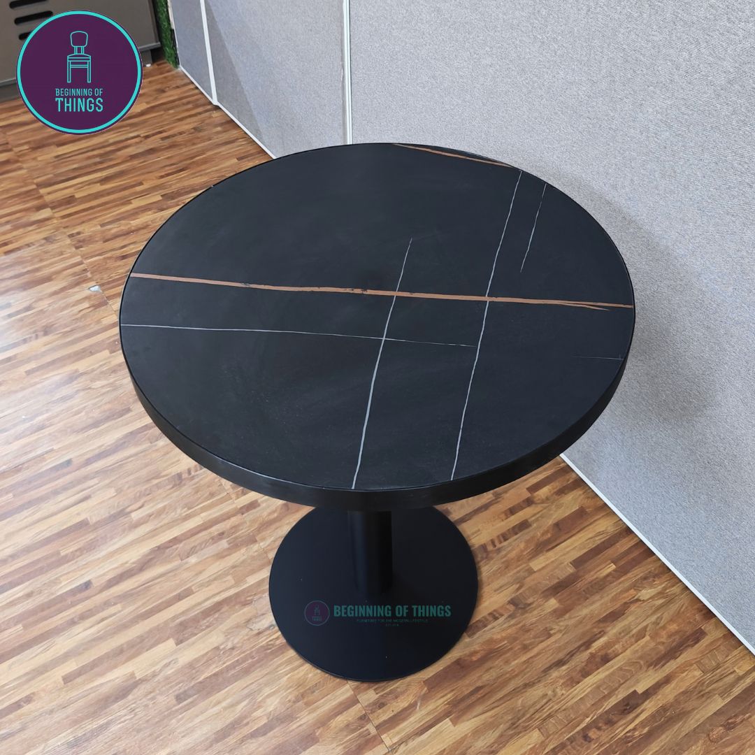Sintered Stone w/ Edge Wrapping Square Dining Table 60 & 70 cm