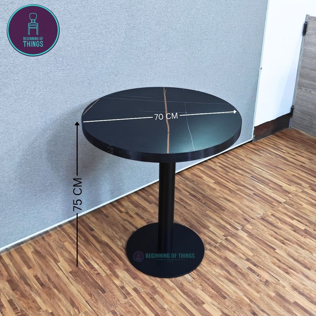 Sintered Stone w/ Edge Wrapping Square Dining Table 60 & 70 cm