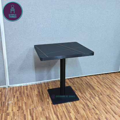 Sintered Stone w/ Edge Wrapping Square Dining Table 60 & 70 cm