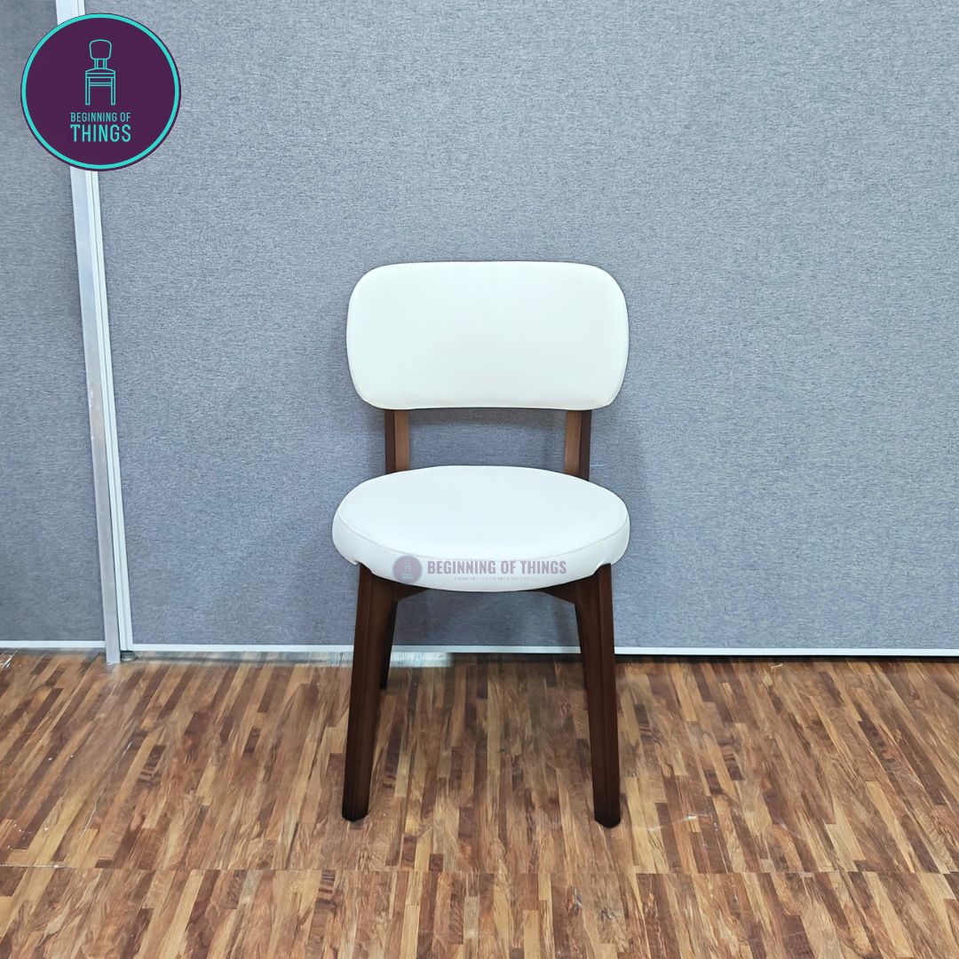 Round Back Wooden Frame Dining Chair