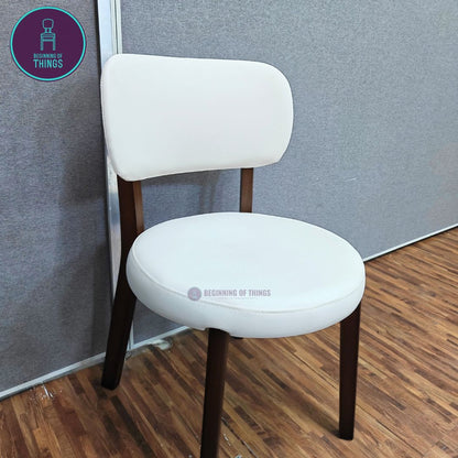 Round Back Wooden Frame Dining Chair
