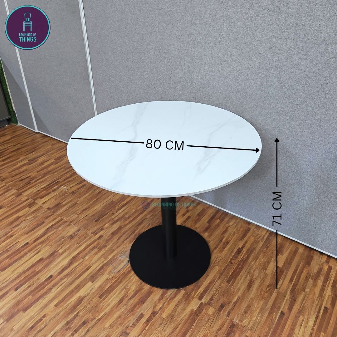 Sintered Stone Round Dining Table 80 cm