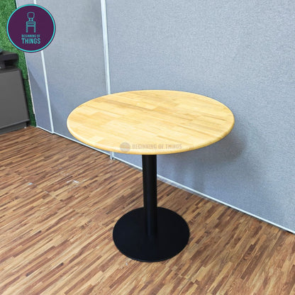 Rubberwood Round Dining Table 80 cm