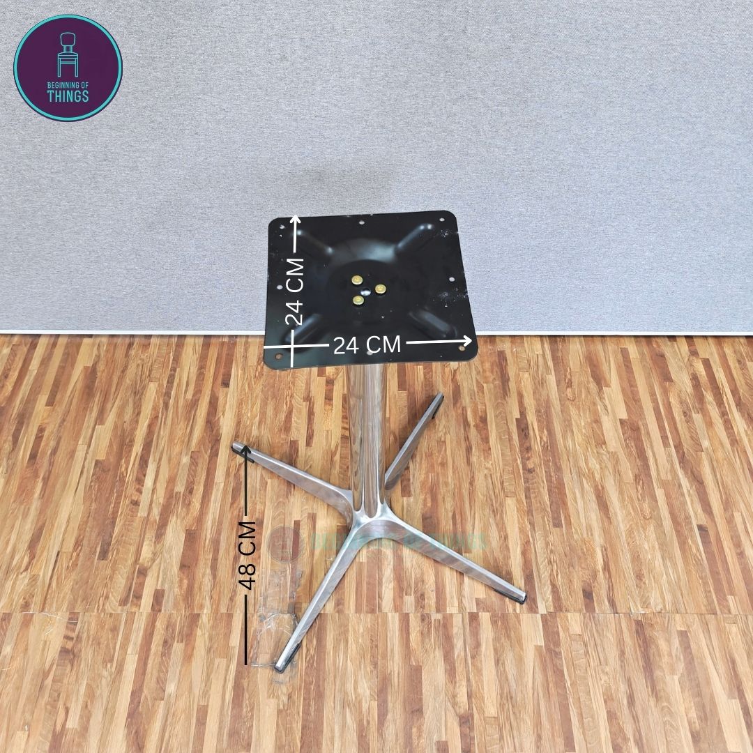 Aluminum Cross Base Dining Table Leg