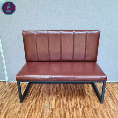 Cafe Booth Seat with Metal Frame