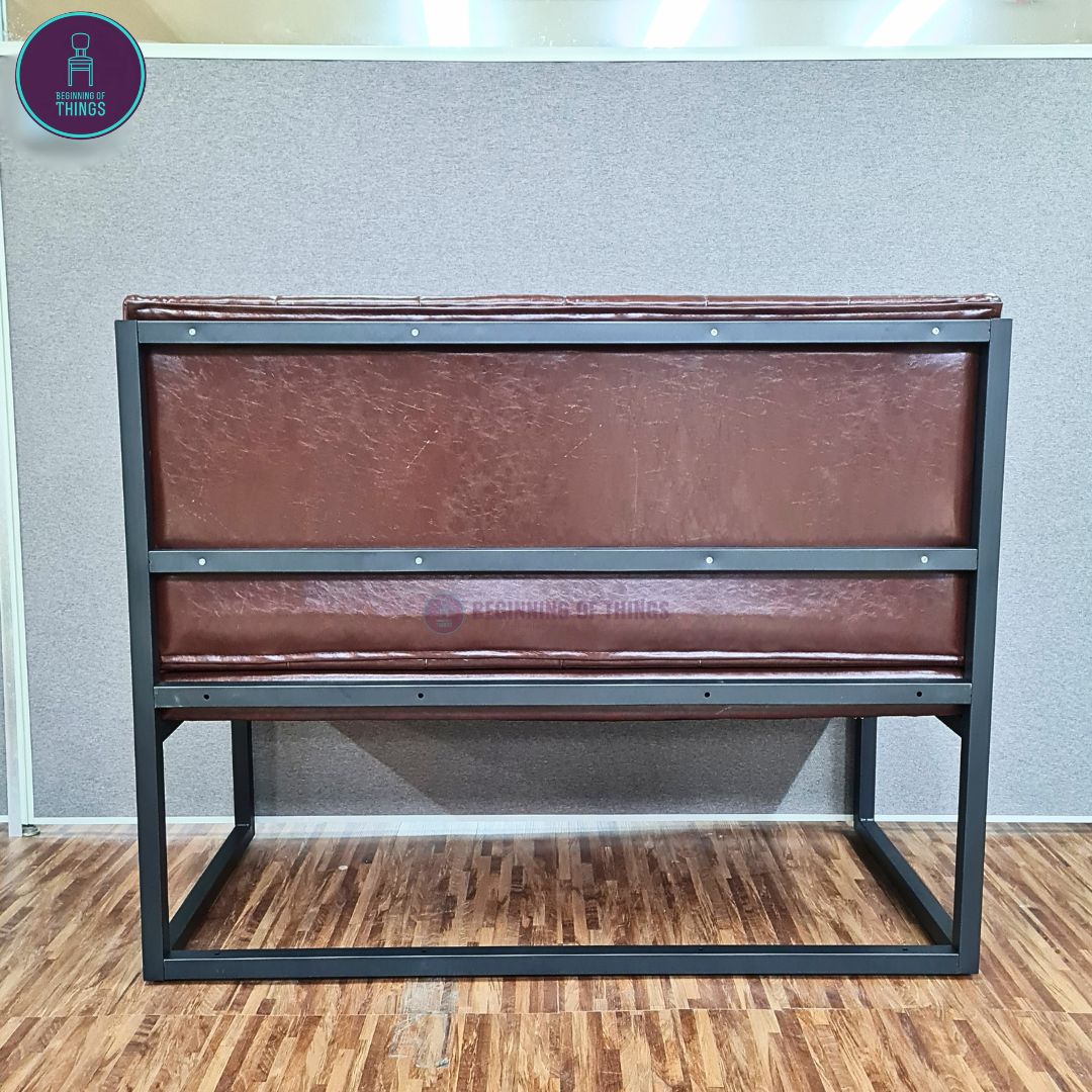 Cafe Booth Seat with Metal Frame