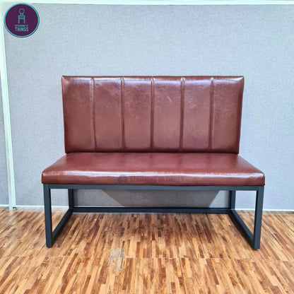 Cafe Booth Seat with Metal Frame