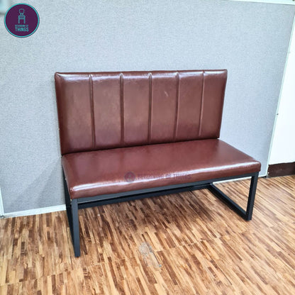 Cafe Booth Seat with Metal Frame