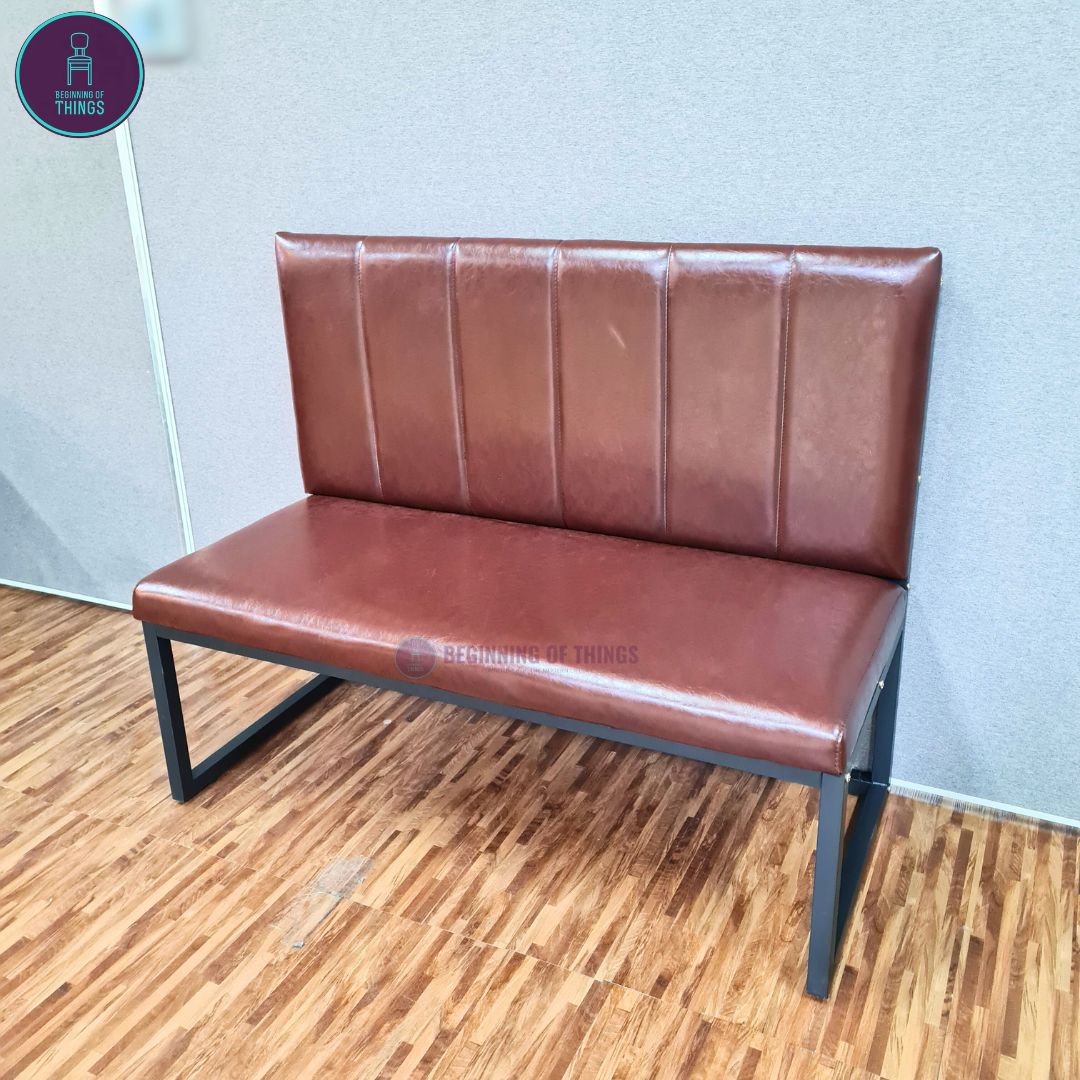Cafe Booth Seat with Metal Frame