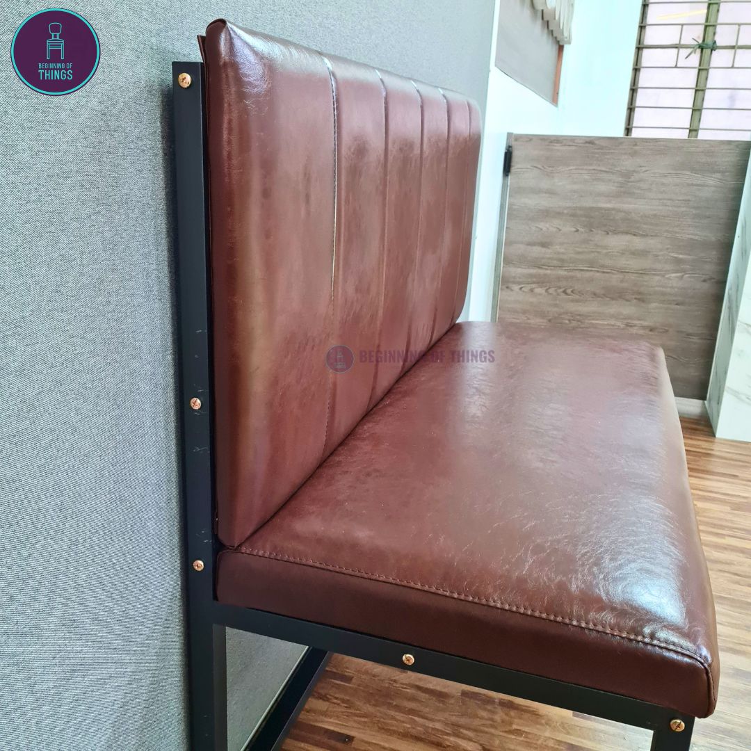 Cafe Booth Seat with Metal Frame