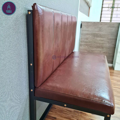 Cafe Booth Seat with Metal Frame