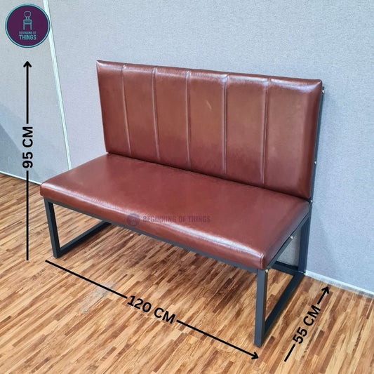 Cafe Booth Seat with Metal Frame