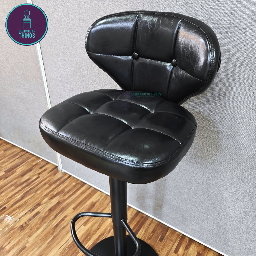 Buttoned Seat Bar Stool