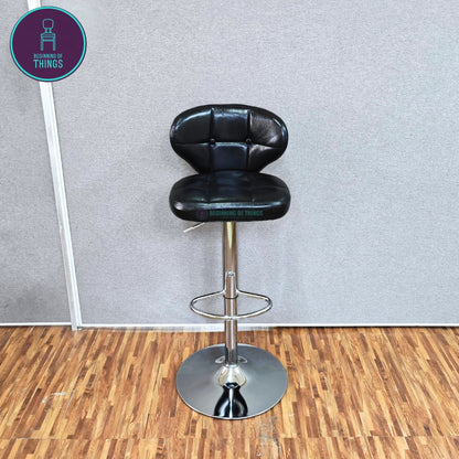 Buttoned Seat Bar Stool