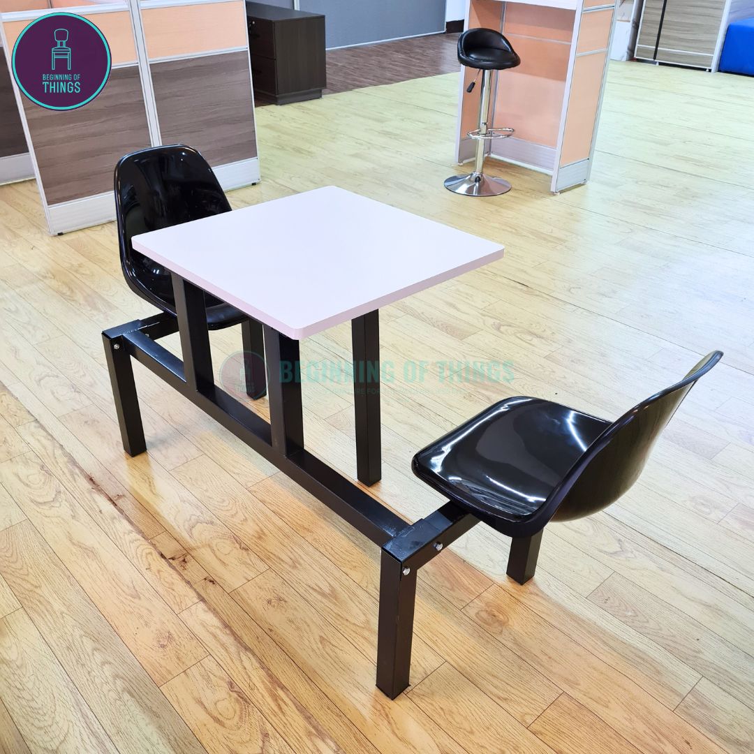 2 and 4-Seater Canteen Cafeteria Table and Chair Dining Set