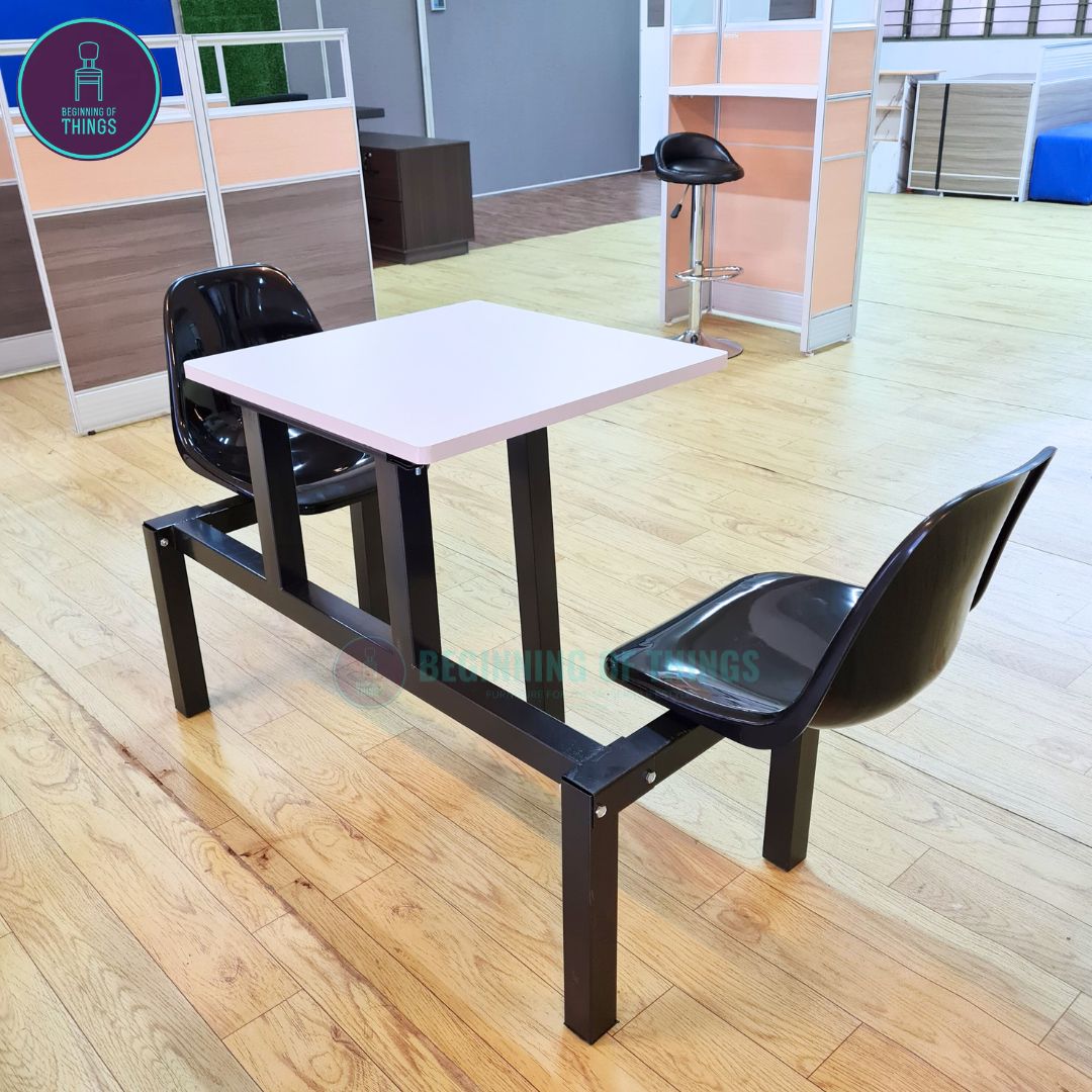 2 and 4-Seater Canteen Cafeteria Table and Chair Dining Set