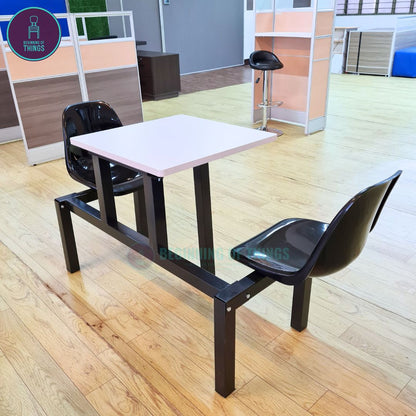 2 and 4-Seater Canteen Cafeteria Table and Chair Dining Set