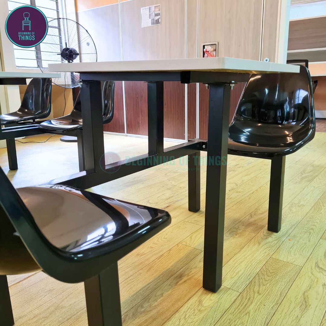 2 and 4-Seater Canteen Cafeteria Table and Chair Dining Set