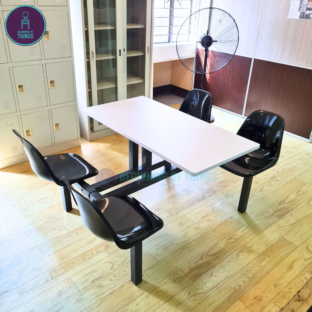 2 and 4-Seater Canteen Cafeteria Table and Chair Dining Set