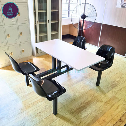 2 and 4-Seater Canteen Cafeteria Table and Chair Dining Set