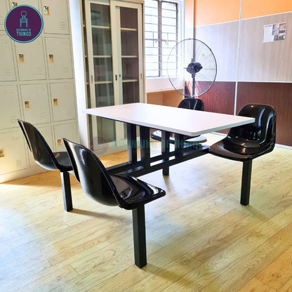 2 and 4-Seater Canteen Cafeteria Table and Chair Dining Set