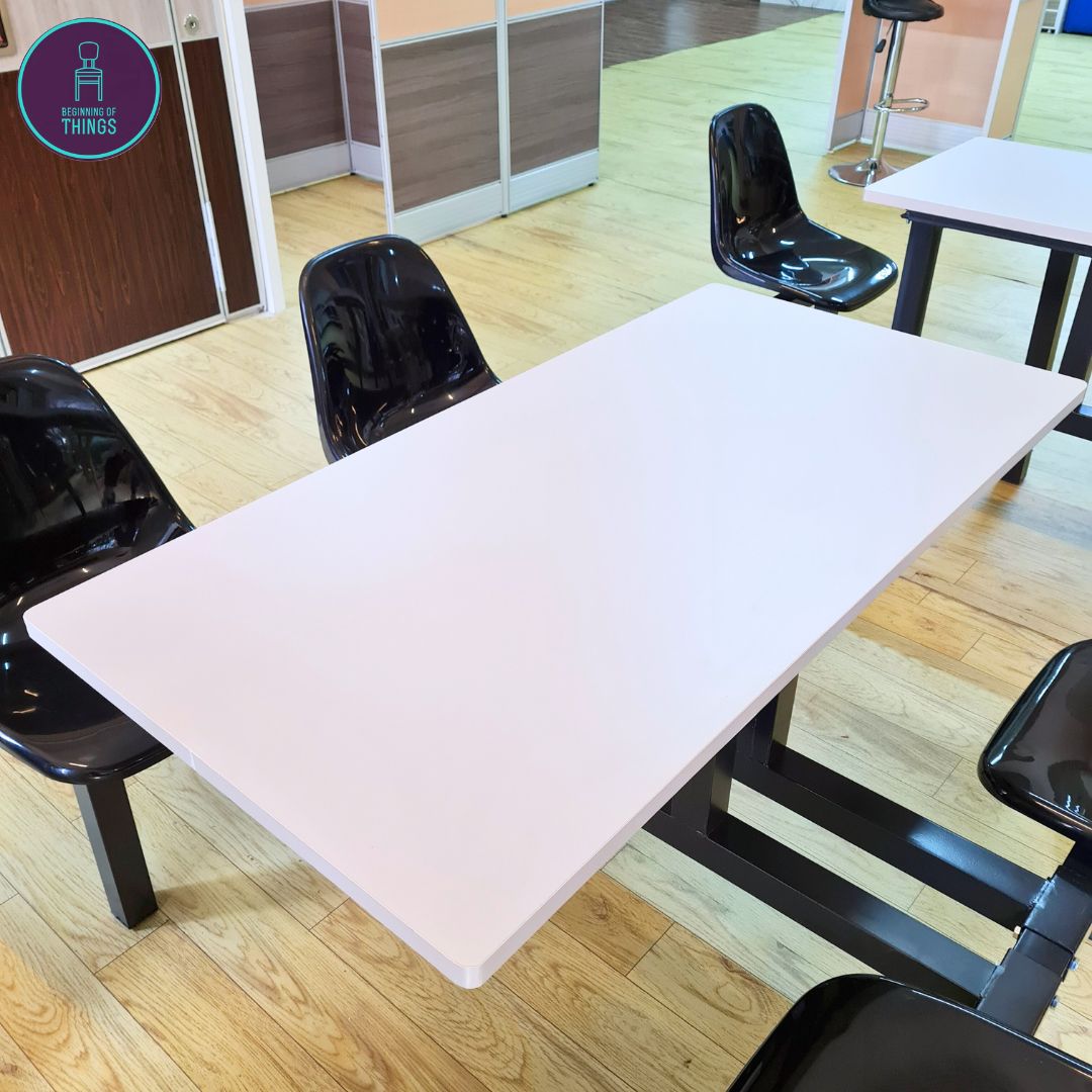 2 and 4-Seater Canteen Cafeteria Table and Chair Dining Set