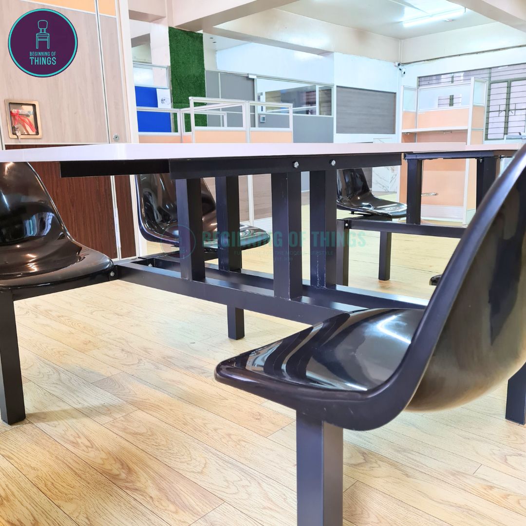 2 and 4-Seater Canteen Cafeteria Table and Chair Dining Set