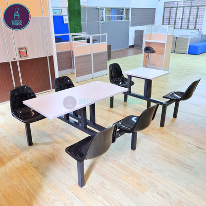 2 and 4-Seater Canteen Cafeteria Table and Chair Dining Set
