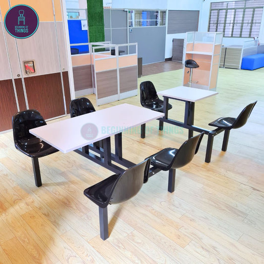 2 and 4-Seater Canteen Cafeteria Table and Chair Dining Set