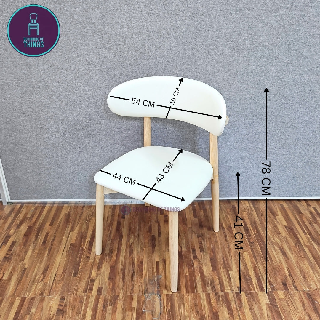 Arched Back Wooden Frame Dining Chair
