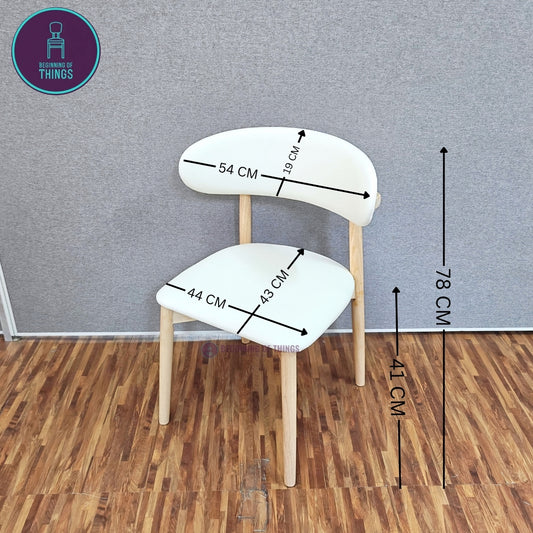 Arched Back Wooden Frame Dining Chair