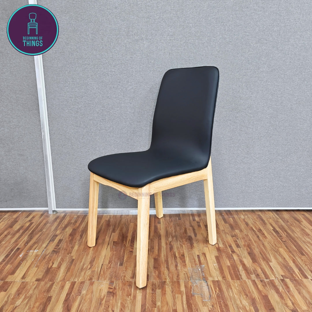 Continuous Seat Wooden Frame Dining Chair