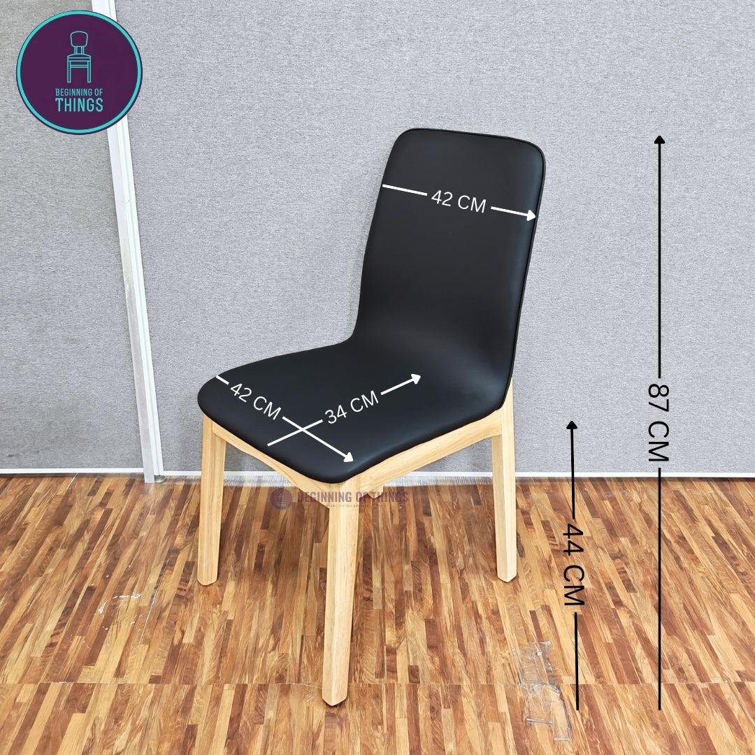 Continuous Seat Wooden Frame Dining Chair