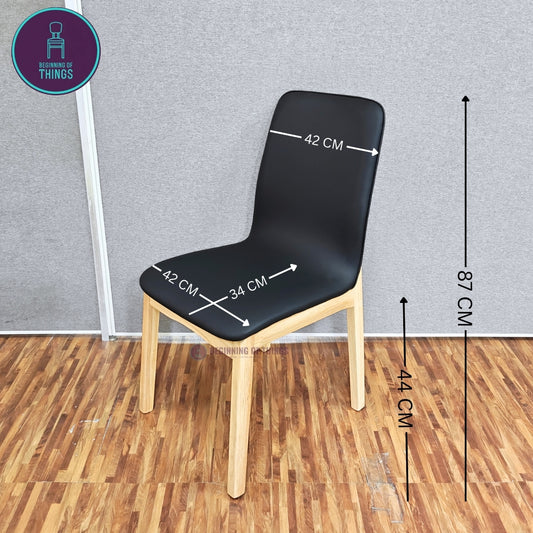 Continuous Seat Wooden Frame Dining Chair