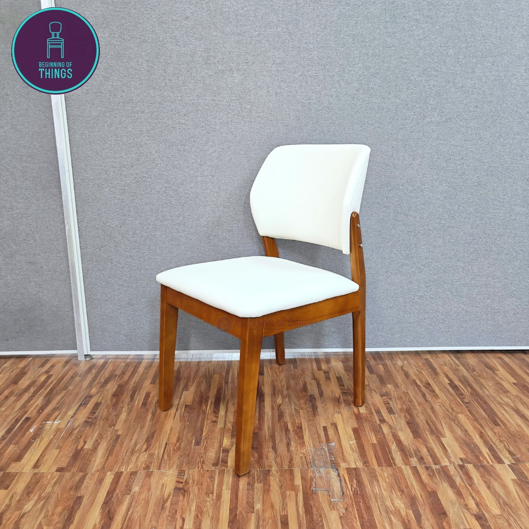 High Back Wooden Frame Dining Chair