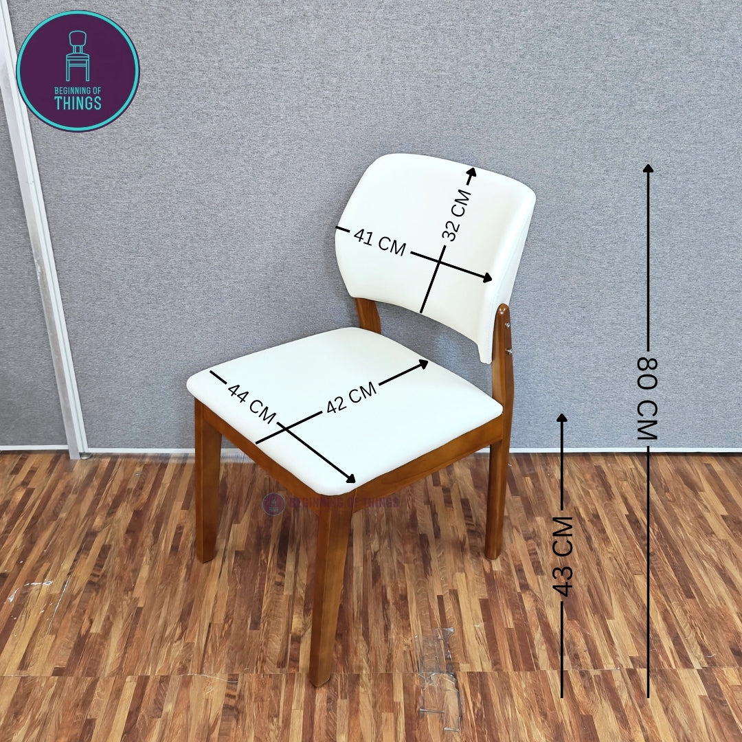 High Back Wooden Frame Dining Chair