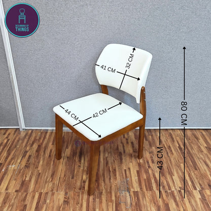High Back Wooden Frame Dining Chair