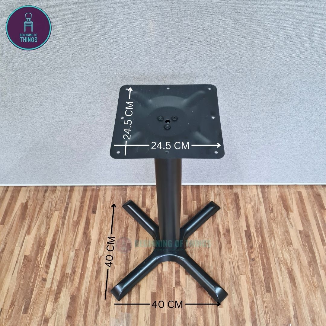 Smooth Cross Base Dining Table Leg