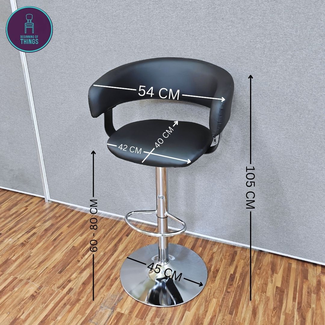 Curved Seat Bar Stool