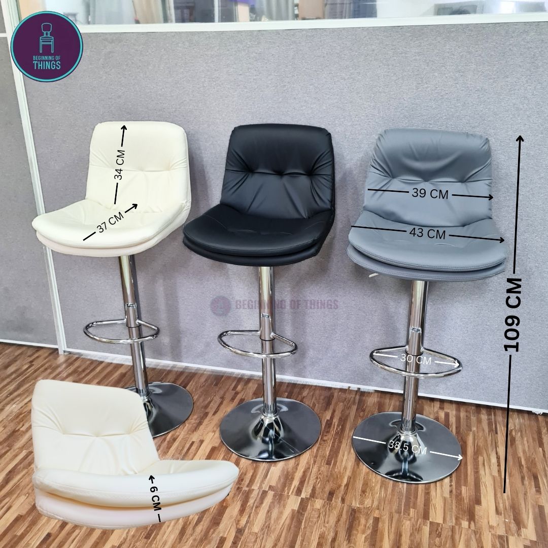 Double Seat Padded Bar Stool