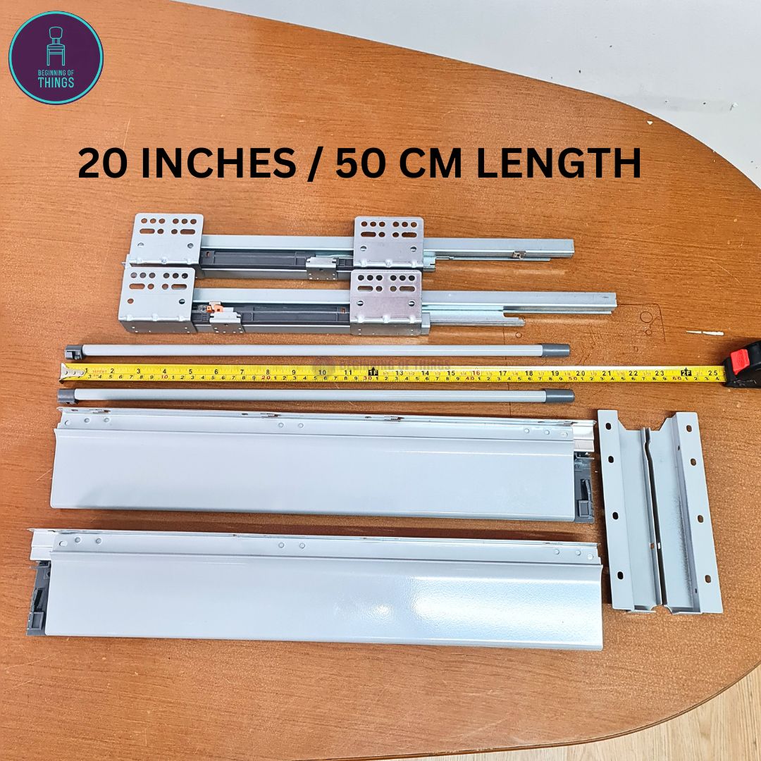 Drawer Slider Mechanism 20 inches / 50cm per pair