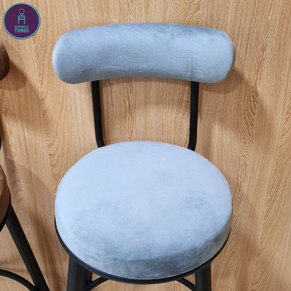 Campbell Cotton Flannel Fixed Leg Bar Stool