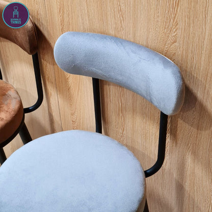 Campbell Cotton Flannel Fixed Leg Bar Stool