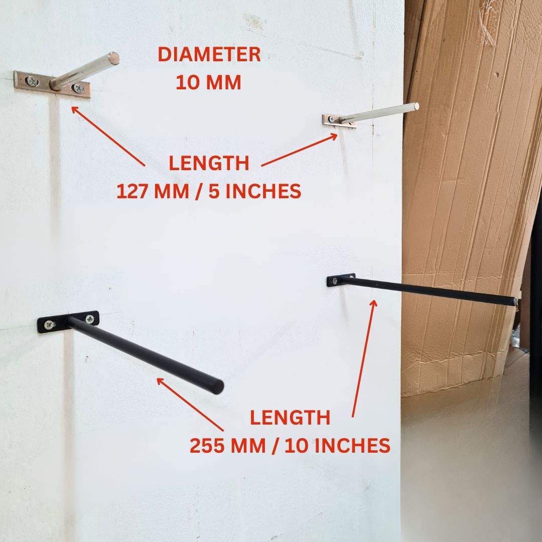 Invisible Bracket T-Bar for Wall Mount Shelf Per Pair