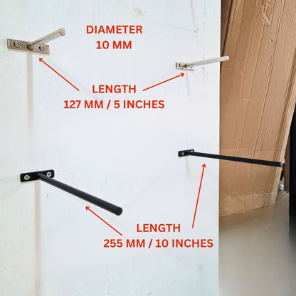Invisible Bracket T-Bar for Wall Mount Shelf Per Pair