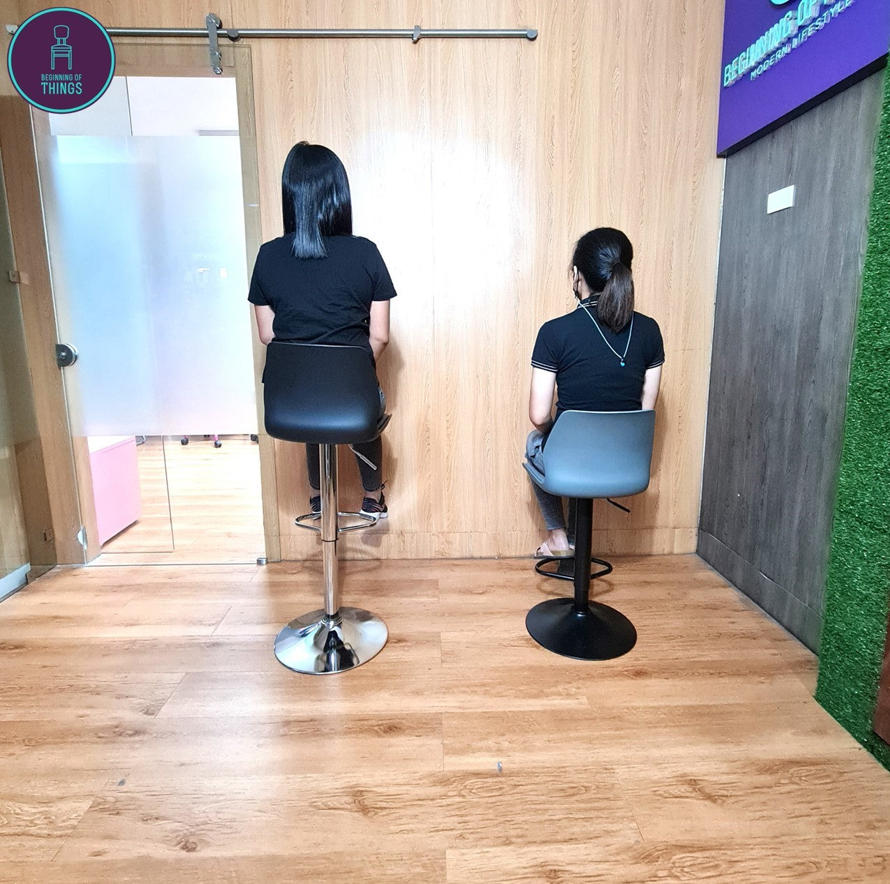 High Back Padded Bar Stool